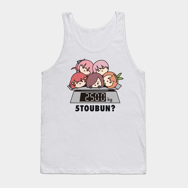 Gotoubun no Hanyome - 5TOUBUN? 250KG Tank Top by Otaku Inc.